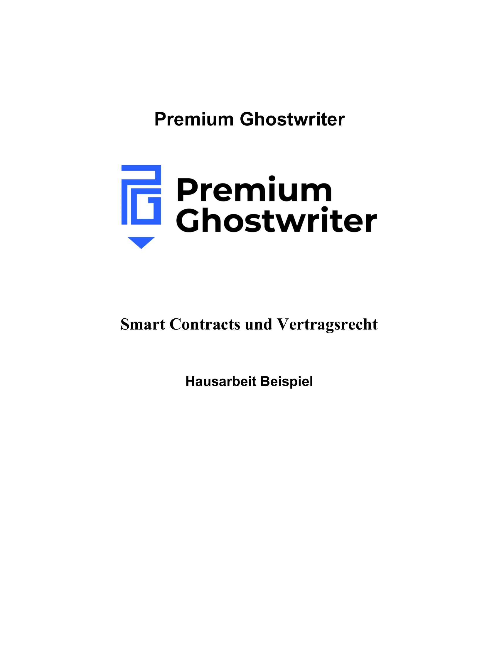 Smart Contracts und Vertragsrecht