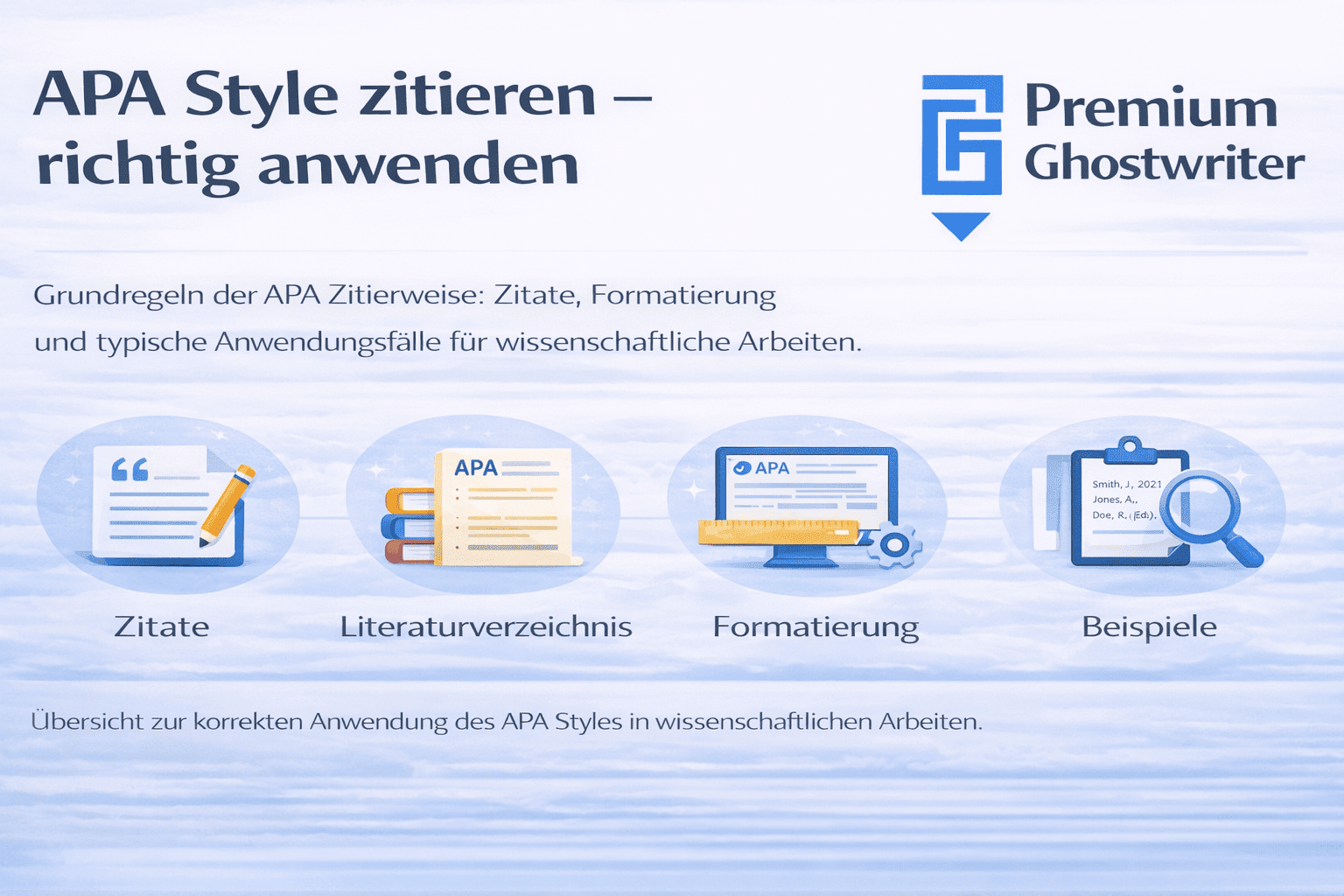 APA Style zitieren und wissenschaftliche Arbeit nach APA Style formatieren – Zitierregeln, Beispiele und Formatierung