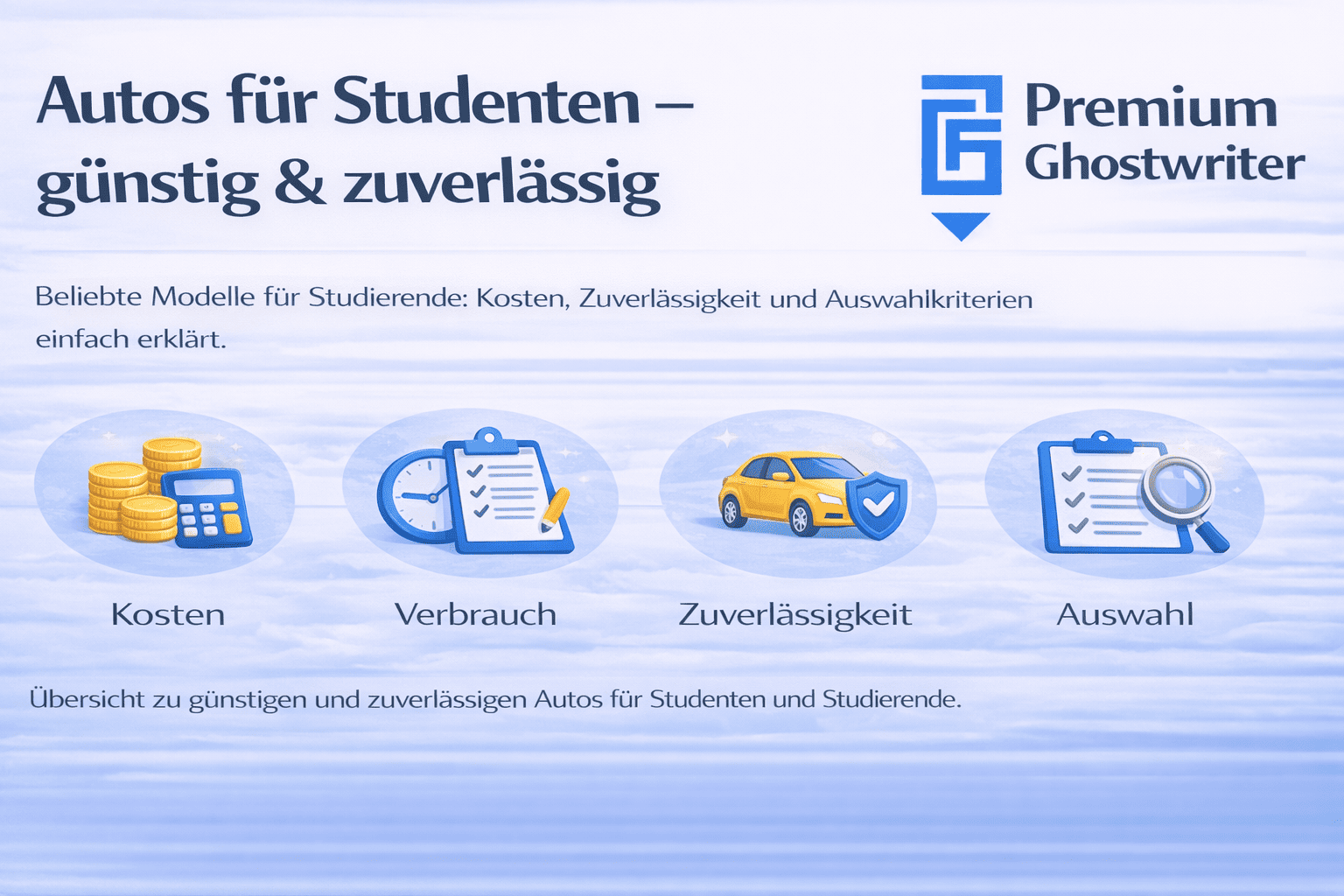 Autos für Studenten günstig und zuverlässig auswählen – Modelle, Kosten und Tipps