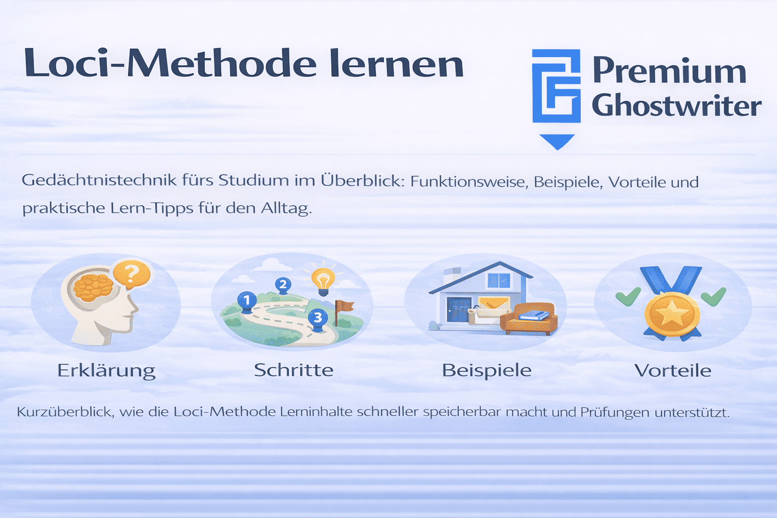 Loci-Methode lernen: Erklärung, Schritte, Beispiele und Vorteile der Gedächtnistechnik mit Lern-Tipps fürs Studium