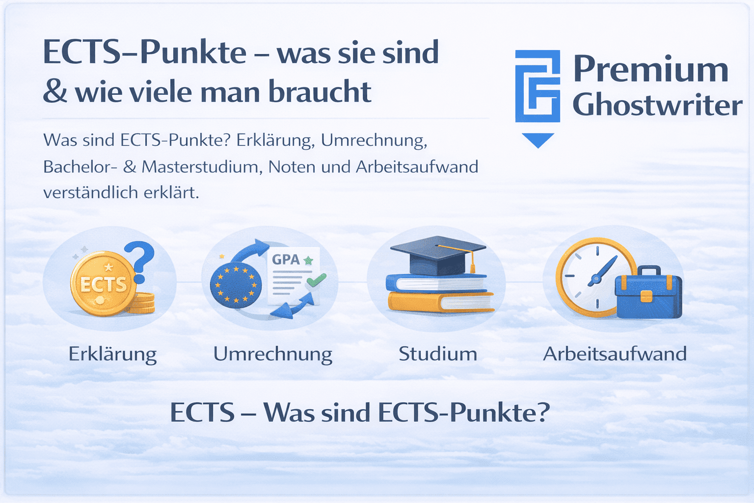 ECTS-Punkte einfach erklärt – Bedeutung, Bachelor- und Masterstudium sowie benötigte ECTS-Punkte