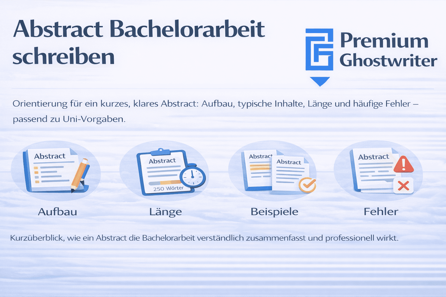 Abstract für die Bachelorarbeit schreiben: Aufbau, Länge, Beispiele, Uni-Tipps und typische Fehler im Überblick (2026)