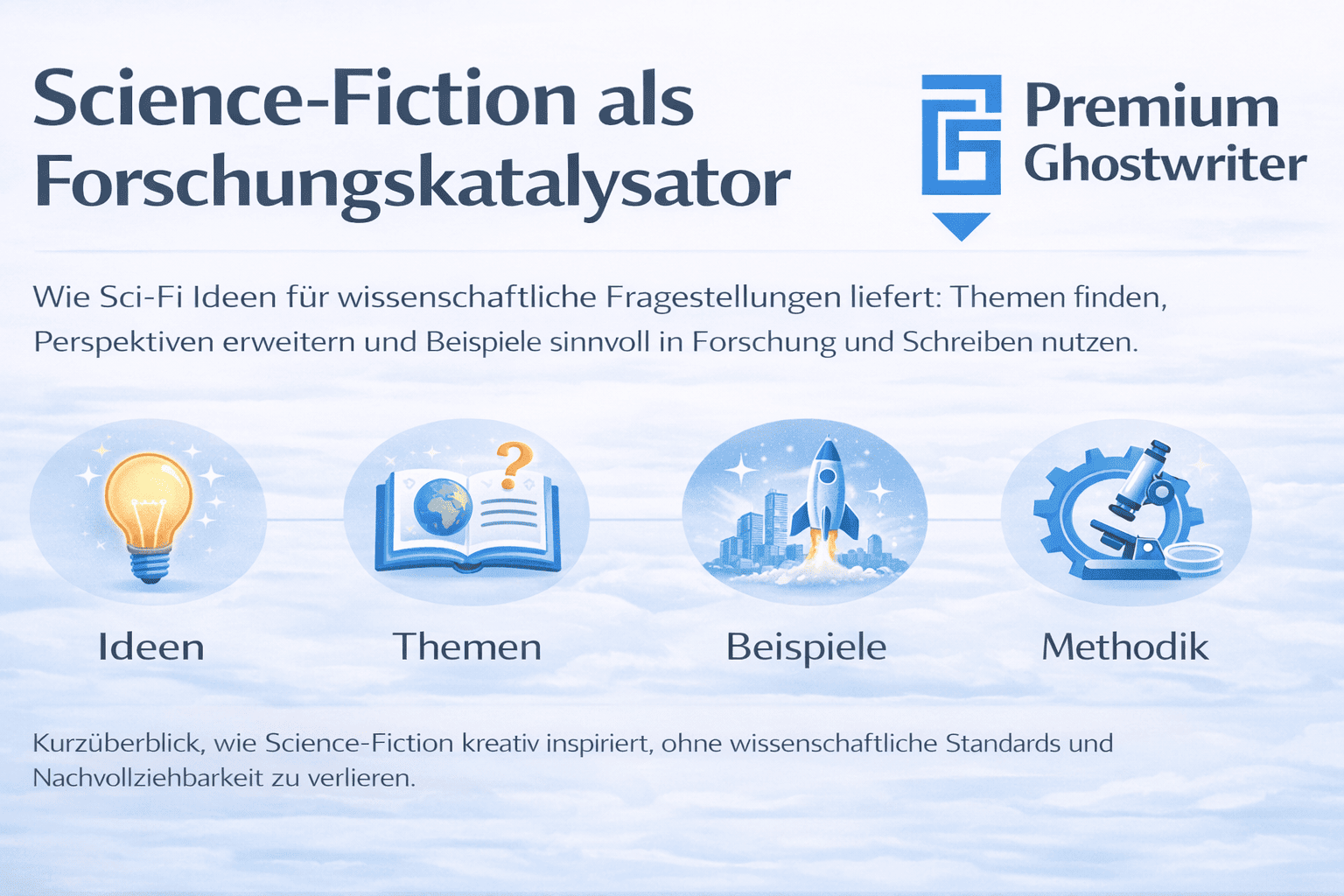 Science-Fiction als Forschungskatalysator: Ideen, Themen, Beispiele und methodische Umsetzung für wissenschaftliche Arbeiten im Überblick